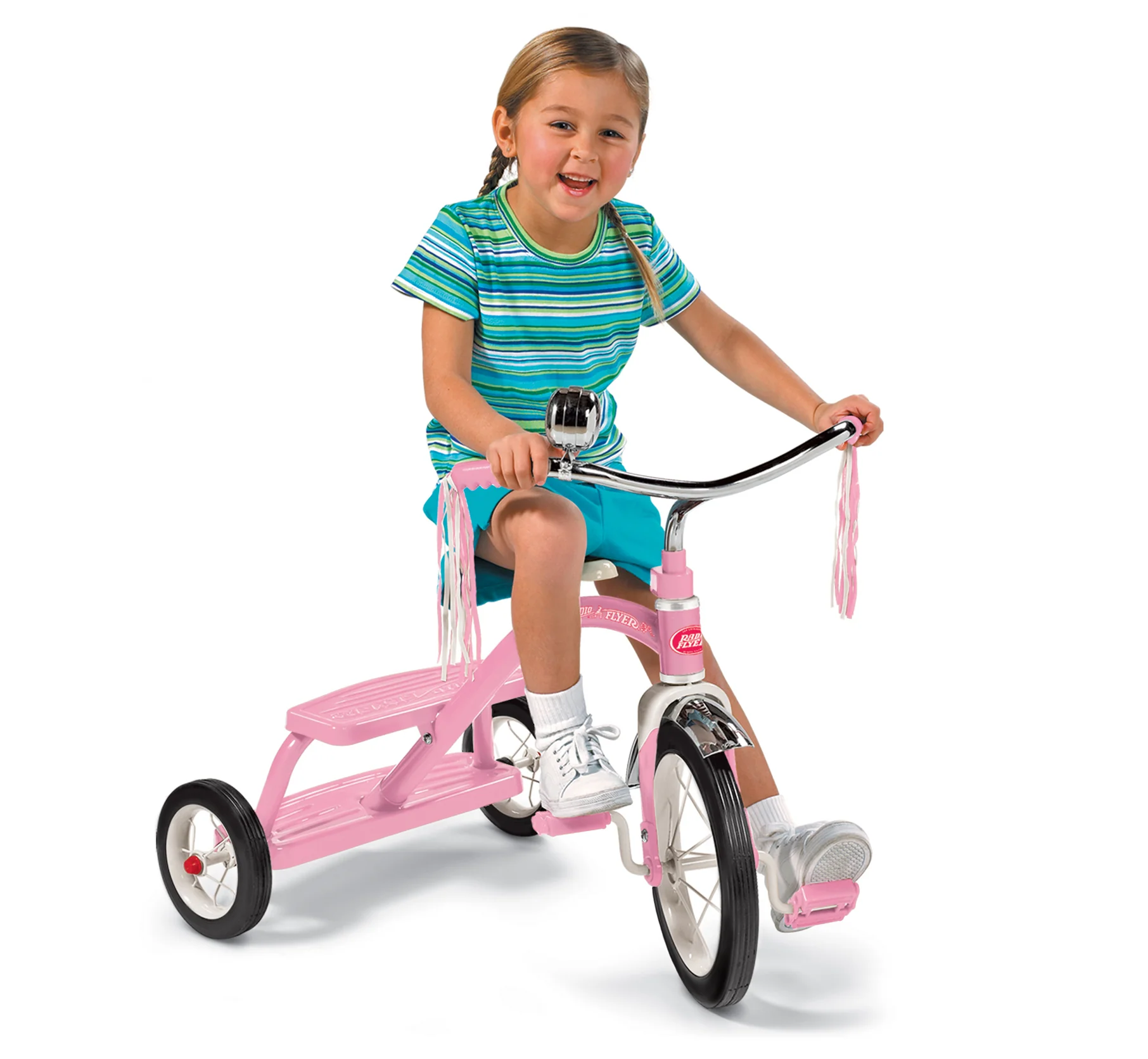 Classic Pink Dual Deck Tricycle - Image 2
