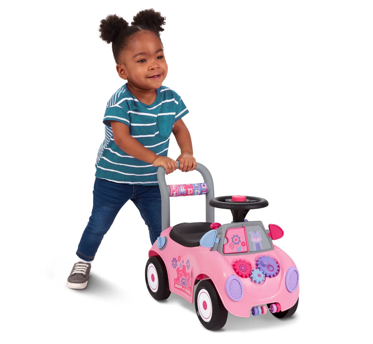 Creativity Car: Pink Ride-On Push Car - Image 2