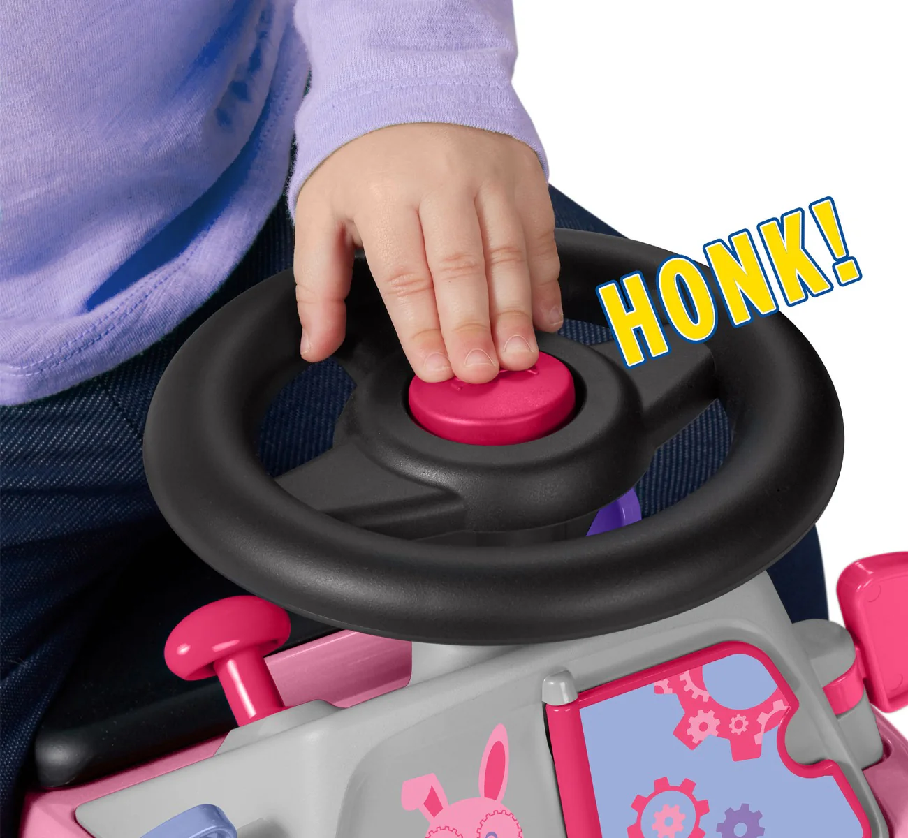 Creativity Car: Pink Ride-On Push Car - Image 8