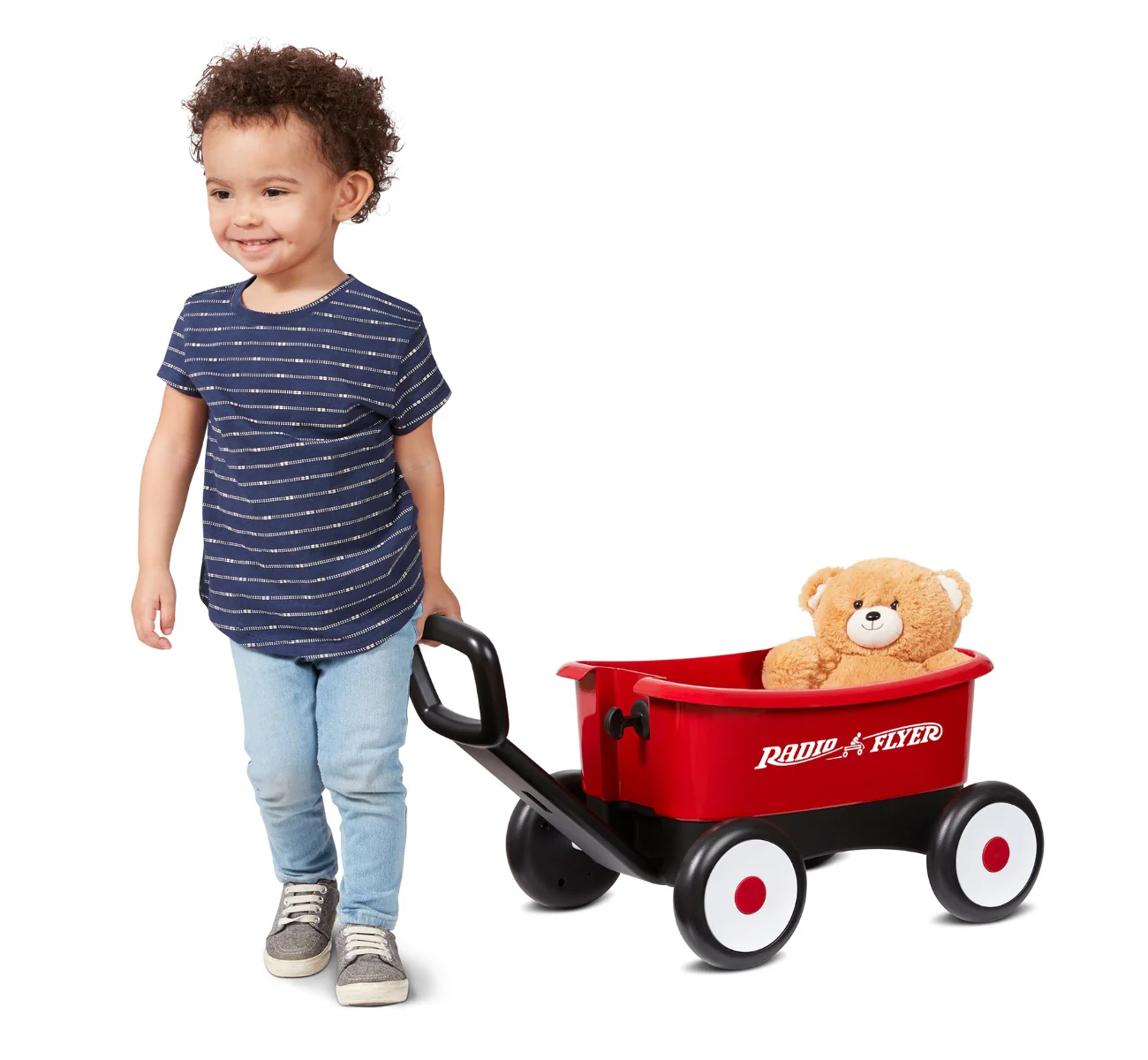 Push & Pull Walker Wagon with Teddy Bear - Image 3